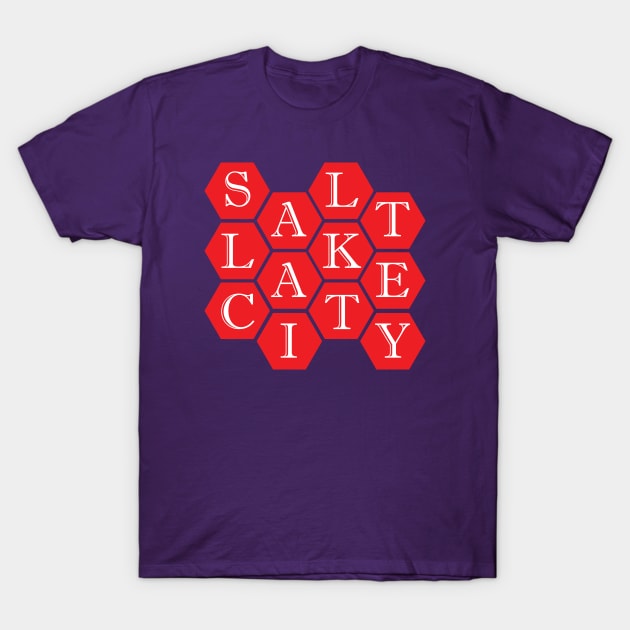 Salt Lake City Red T-Shirt by LocalZonly